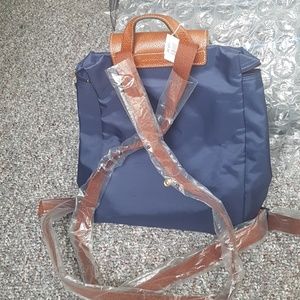 NAVY color Longchamp Nylon Backpack